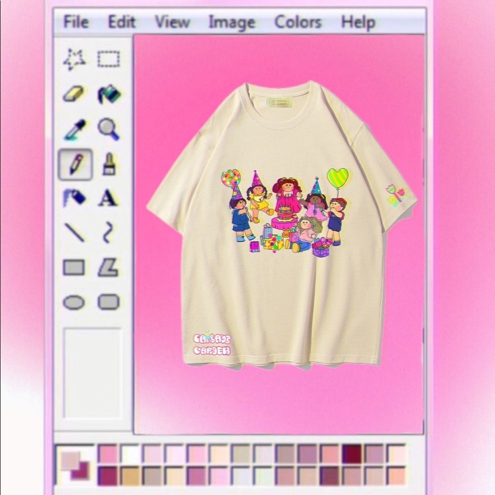 💖Cabbage Patch Kids Tee Original hand-painted cabbage patch dolls  cute T-Shirt